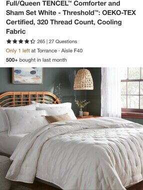 Threshold White TENCEL™ Lyocell Comforter Set